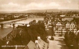 13735336 Basel BS Die Drei Rheinbruecken Basel BS - Andere & Zonder Classificatie