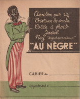 PROTEGE CAHIER ANCIEN AU NEGRE AMIDON CRISTAUX SOUDE COLLE JAVEL     VOIR VERSO - Protège-cahiers