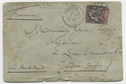 OCEANIE 25C GROUPE DEFECTUEUX LETTRE COVER PAPEETE 21 MARS 1898 TAHITI B/TB - Lettres & Documents