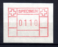 Atm  Frama Vending Schalterfreistempel Sfs Schweiz Switzerland Specimen Probedruck - Affrancature Meccaniche