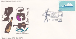 Australia 1973 Sydney Opera House Celebrations Souvenir Cover - Cartas & Documentos