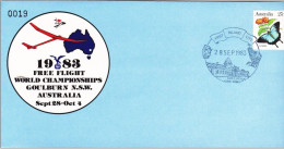 Australia PM 1071 1983 Free Flight World Championship ,Goulburn, Souvenir Cover - Covers & Documents