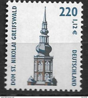 2001 Deutschland Germany Mi. 2157 R  **MNH  Nr 495  Sehenswürdigkeiten: Dom St. Nikolai, Greifswald - Ungebraucht