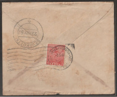 India 1952 Nataraja Stamp On Cover With Machine Cancellation (a185) - Cartas & Documentos