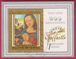 Guinea-Bissau Block 251 Gestempelt, 500. Geburtstag Von Raffael - Madonna (Nr. 2319) - Madones