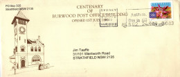 Australia 1983 Centenary Of Burwood Post Office Building - Lettres & Documents