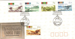 Australia 1992 Australians Under Fire, Pictorial Postmark - Lettres & Documents