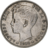 Espagne, Alfonso XIII, Peseta, 1900, Valencia, Argent, TTB, KM:706 - Primi Conii