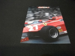 FORMULA 1 UNO AUTO CAR 1981 MONACO  PROMOCARD NUMERO 7132 FERRARI 27 VILLENEUVE - Grand Prix / F1