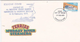 Australia PMF 100 1979 Souvenir Cover Carried On Ps Murray River Queen - Brieven En Documenten