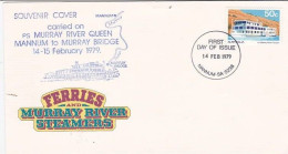 Australia PMF 100 1979 Souvenir Cover Carried On Ps Murray River Queen - Lettres & Documents