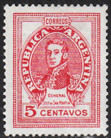 ARGENTINA  SCOTT NO 547   MINT HINGED  YEAR  1945   WMK 90 - Nuevos