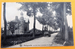 PHILIPPEVILLE  -  La Villa Nova Et La Route De Dinant   -  1910 - Philippeville