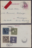 K63a, Portoger. Eilboten Nach Deutschland, Gute Zusatzfrankatur, Ankunft - Carte-Lettere