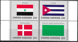 UNITED NATIONS # NEW YORK FROM 1988 STAMPWORLD 557-60** - Emissioni Congiunte New York/Ginevra/Vienna