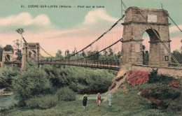 FRANCE - Cosne Sur Loire - Pont Sur La Loire - Colorisé - Carte Postale Ancienne - Cosne Cours Sur Loire