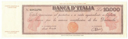 10000 LIRE TITOLO PROVVISORIO TESTINA LUOGOTENENZA UMBERTO 04/08/1945 SPL- - Regno D'Italia – Autres