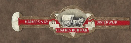 Bague De Cigare   Ancienne  1870 - 1920 -  Tabac - Hamers Co Oisterwijk - Cigares Huifkar - Bagues De Cigares