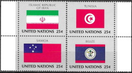 UNITED NATIONS # NEW YORK FROM 1988 STAMPWORLD 565-68** - Emissioni Congiunte New York/Ginevra/Vienna