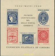 161241 MNH ARGENTINA 1940 PRIMER CENTENARIO DEL SELLO POSTAL ADHESIVO - Ongebruikt