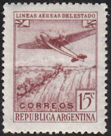 ARGENTINA  SCOTT NO C45   MINT HINGED  YEAR  1946 - Posta Aerea
