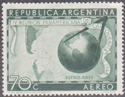 ARGENTINA  SCOTT NO C56   MINT HINGED  YEAR  1948 - Airmail
