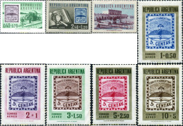 253981 MNH ARGENTINA 1958 CENTENARIO DEL SELLO ARGENTINO Y EXPOSICION FILATELICA INTERAMERICANA - Nuevos