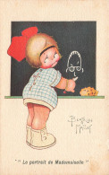 ENFANTS - Dessins D'enfants - Le Portrait De Mademoiselle - Enfant Dessinant - Beatrice Mallet - Carte Postale Ancienne - Dibujos De Niños