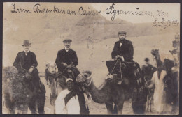 MiNr 43, Als EF Auf Bedarfs-AK "Cairo, Pyramiden", 1910 Nach Deutschland - 1866-1914 Khédivat D'Égypte