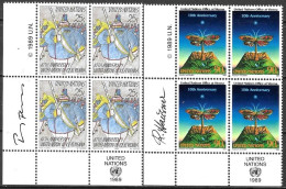 UNITED NATIONS # NEW YORK FROM 1988 STAMPWORLD 577-78** - Emissions Communes New York/Genève/Vienne