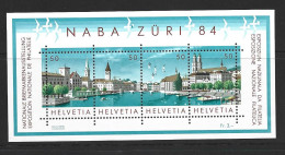 Switzerland 1984 NABA Philatelic Exhibition Miniature Sheet MNH - Nuevos