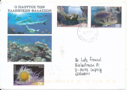 Greece Cover Sent To Germany 26-10-2012 FISH - Storia Postale