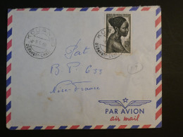 DG15 AEF  BELLE  LETTRE  1959 PETIT BUREAU KOANGO  A  NICE  FRANCE  +AFF.  INTERESSANT+++ - Cartas & Documentos