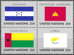 UNITED NATIONS # NEW YORK FROM 1988 STAMPWORLD 587-90** - Emissions Communes New York/Genève/Vienne