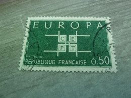 Europa - 50c. - Yt 1397 - Vert-bleu - Oblitéré - Année 1963 - - 1963