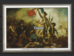 RWANDA 1982 RUANDA ֍ Philexfrance '82 ● Delacroix ֍ La Liberte . . . ● BF ** ● Cat ? € ● Lotto N. 2366 ● - Nuovi