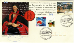 Australia 2001 Centenary Of Federation -Port Of Morgan, Souvenir Cover - Marcophilie