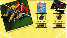 Australia 2001 World Veterans ATHLETIC Championship ,date 4 And 14 July, Souvenir Cover - Marcophilie