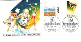 Australia 2002 Australian Open 2002 Melbourne, Souvenir Cover - Marcophilie