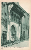 MAROC - Fez - Porte De Mosquée - Carte Postale Ancienne - Fez (Fès)