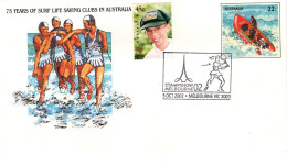 Australia 2002 Stamp Show Melbourne,black Logo, Souvenir Cover - Marcofilia