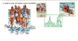 Australia 2002 Stamp Show Melbourne,green Logo Souvenir Cover - Bolli E Annullamenti