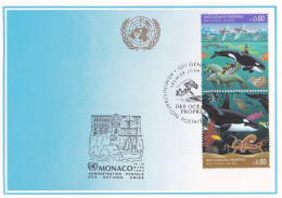 Nations Unies Genève. Carte Postale 1992 YT 225-226 Oblitérés 1er Jour - Tarjetas – Máxima