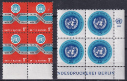 Nations Unies 1965 En Bloc De 4 Neufs Sans Charnières ** - Ungebraucht