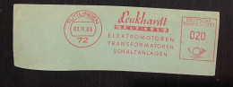 Electric Motor, Transformer, Industry, Advertisement, Meter Franking, Red Meter, Germany - Fabbriche E Imprese