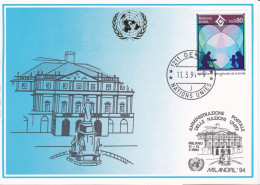 Nations Unies Genève. Carte Postale 1994 YT 263 Oblitéré 1er Jour - Maximum Cards