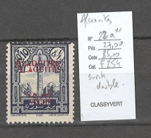 Alaouites - Yvert 22a** - Surcharge Double - Ongebruikt