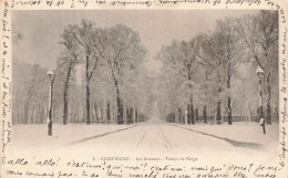 FRANCE - Compiègne - Les Avenues - Temps De Neige - Dos Non Divisé - Carte Postale Ancienne - Compiegne