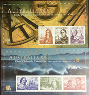 Australia 1999 Stamp Exhibition Minisheets Set IMPERF MNH - Ungebraucht