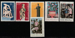 GRECE    Europa 1974 Et 1975   N° Y&T  1144, 1145, 1146, 1176, 1177 Et 1178  ** - Unused Stamps